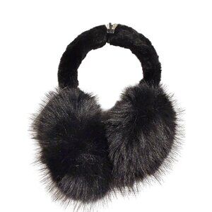 Faux Fur Black Earmuffs By Dynamite With Tags Winter Accessory S/O